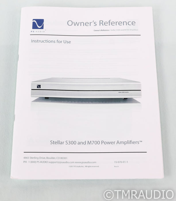 PS Audio Stellar S300 Stereo Power Amplifier