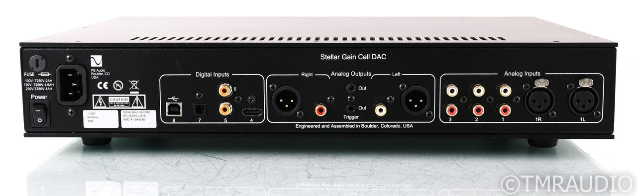 PS Audio Stellar Gain Cell DAC; D/A Converter; Black; Remote (Used); D/A Converter; Black; Remote (Used)