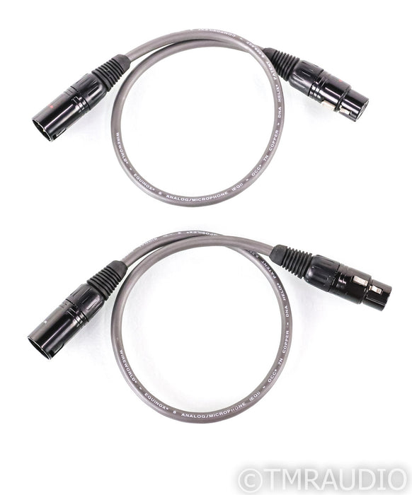 WireWorld Equinox 8 XLR Cables; 0.5m Pair Balanced Interconnects