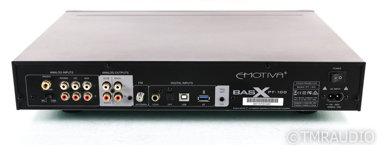 Emotiva BasX PT-100 Stereo Preamplifier / DAC