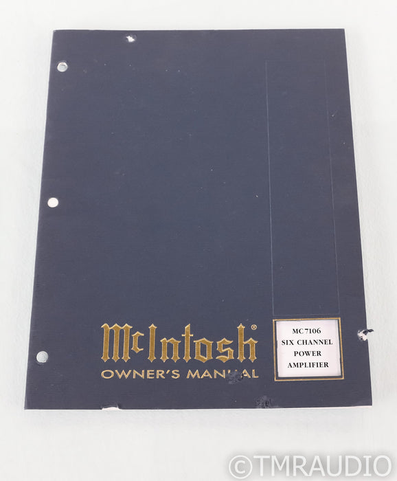 McIntosh MC7106 6-Channel Power Amplifier