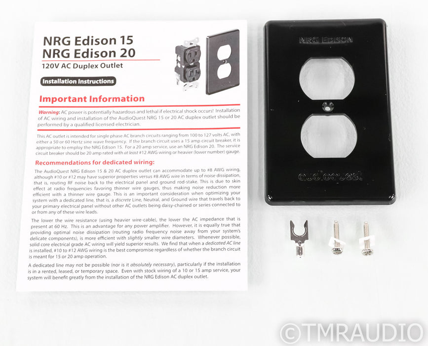 AudioQuest NRG Edison 20 AC Power Wall Outlet