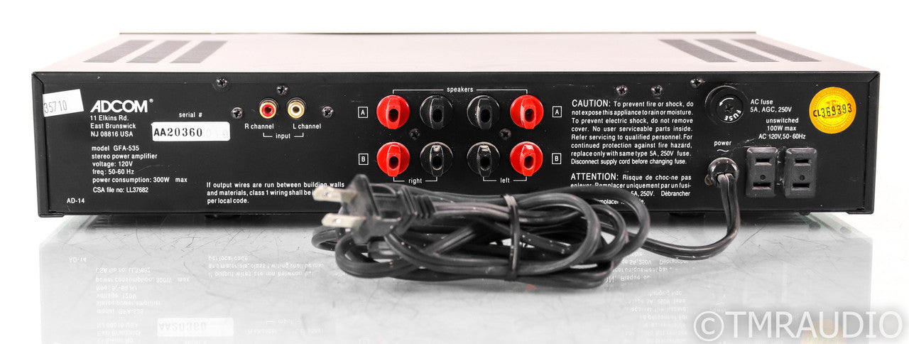 Adcom GFA-535 Stereo Power Amplifier