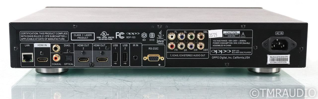 Oppo BDP-103 Universal Blu-Ray Player