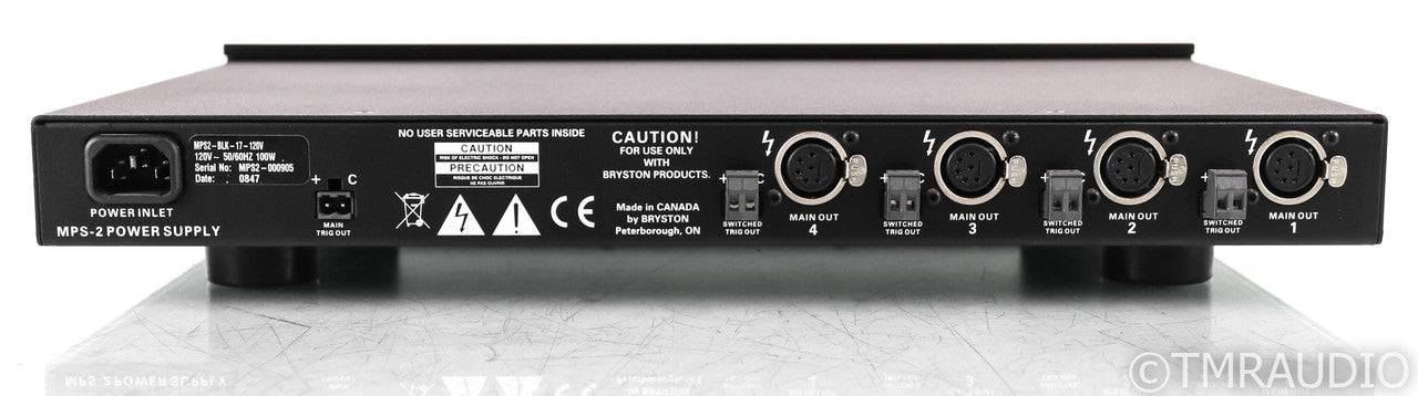 Bryston BP26 Stereo Preamplifier; BP-26; MPS2 Power Supply; Remote