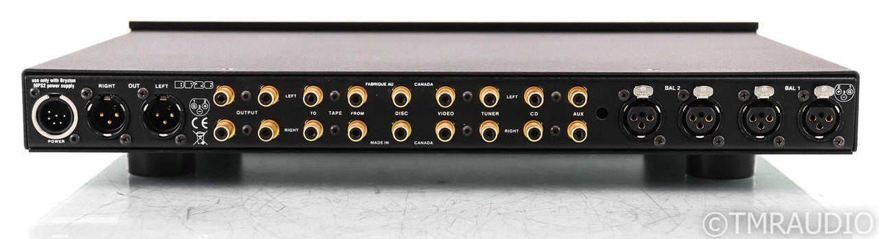 Bryston BP26 Stereo Preamplifier; BP-26; MPS2 Power Supply; Remote