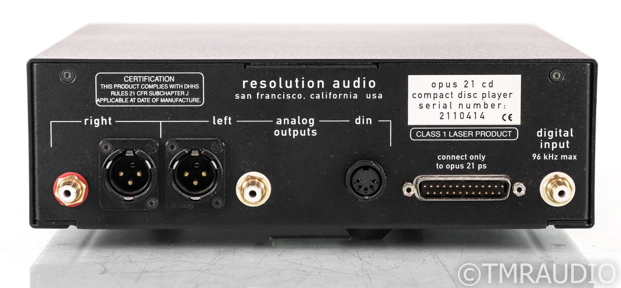 Resolution Audio Opus 21 CD Player