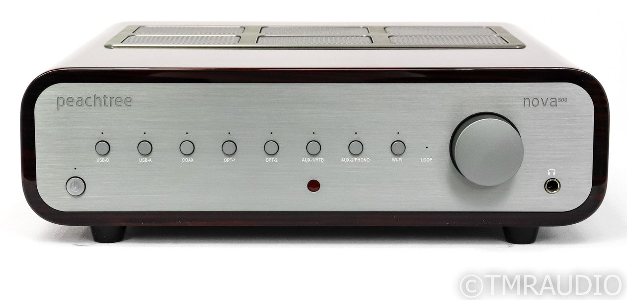 Peachtree Nova500 Stereo Integrated Amplifier; Ebony Mocha; MM Phono; Remote