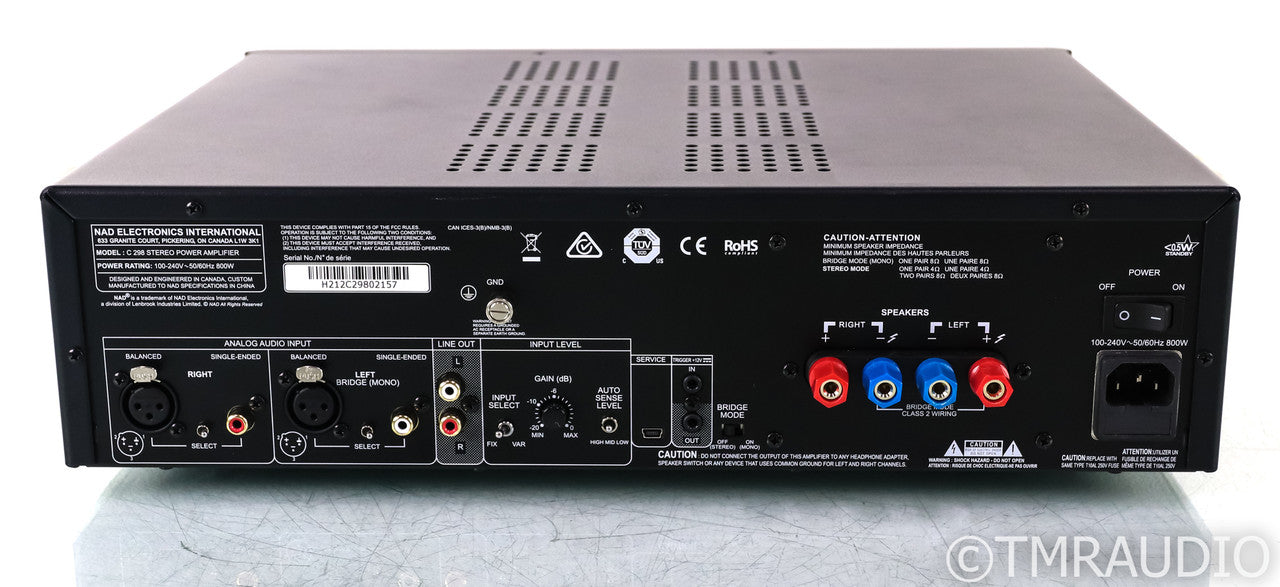 NAD C298 Stereo Power Amplifier