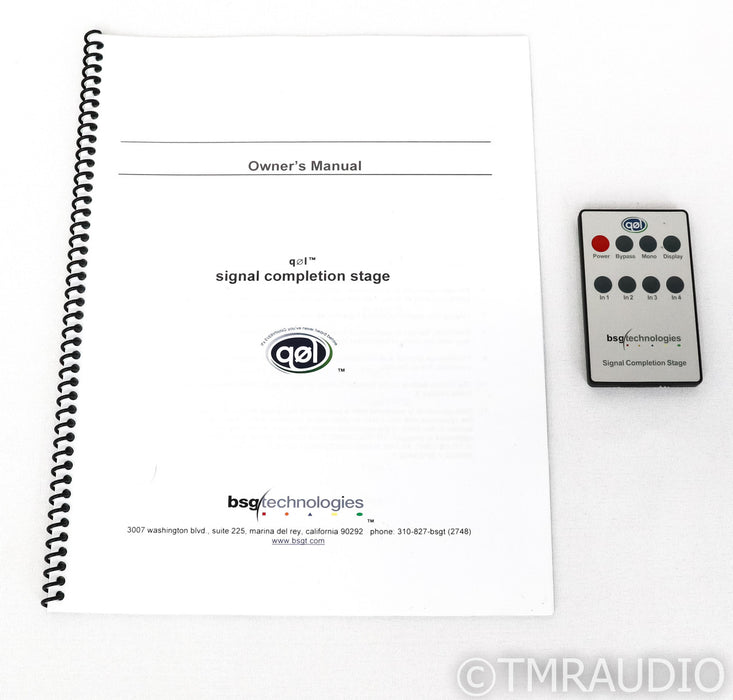 BSG Technologies QOL Signal Completion Stage