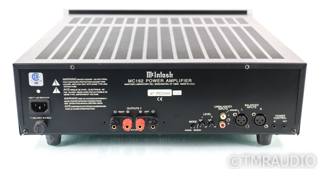McIntosh MC162 Stereo Power Amplifier