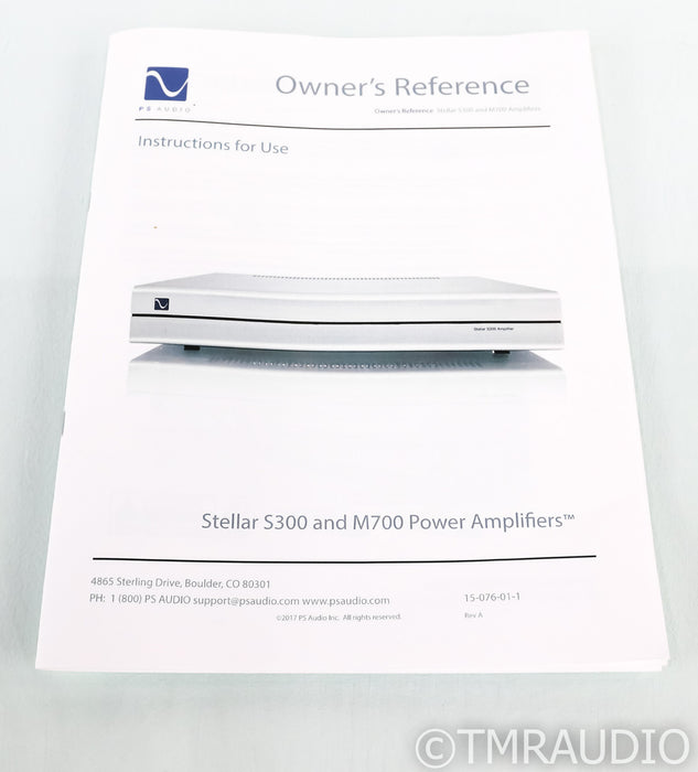 PS Audio Stellar S300 Stereo Power Amplifier