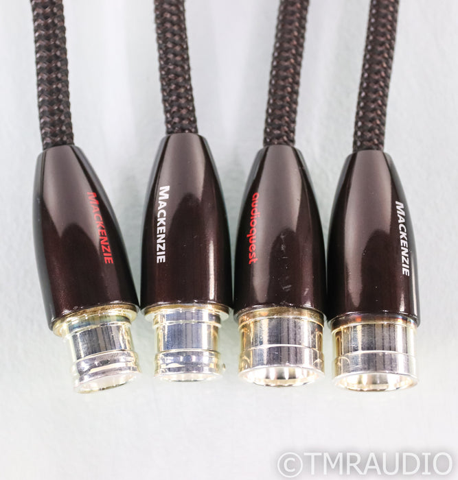 AudioQuest Mackenzie XLR Cables; 1.5m Pair Balanced Interconnects; 72v DBS