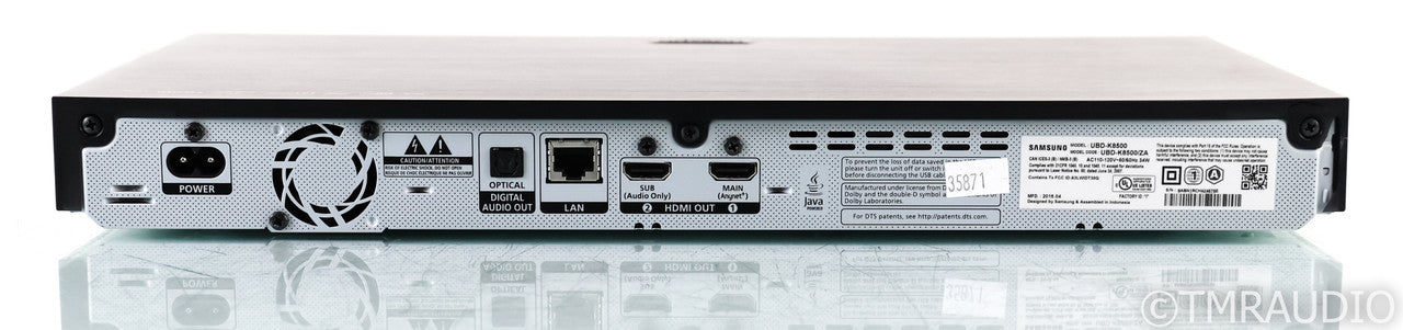 Samsung UBD-K8500 4K UHD Blu-Ray Player