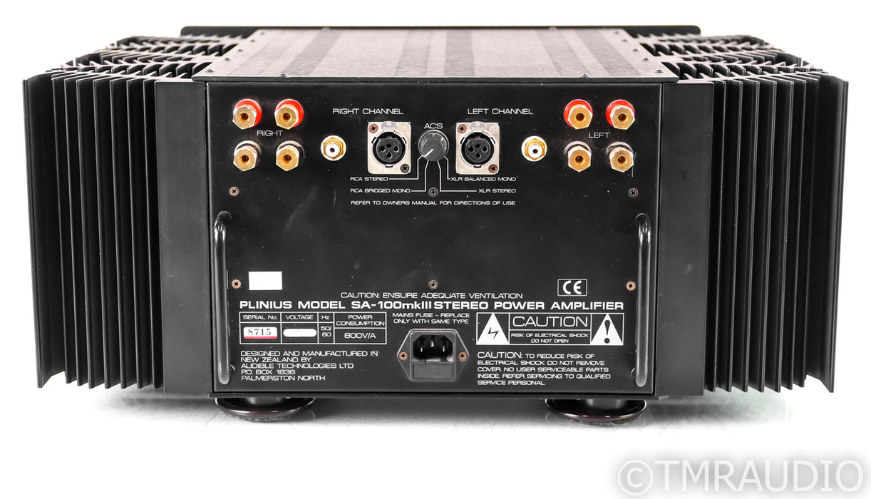 Plinius SA-100 mkIII Stereo Power Amplfier
