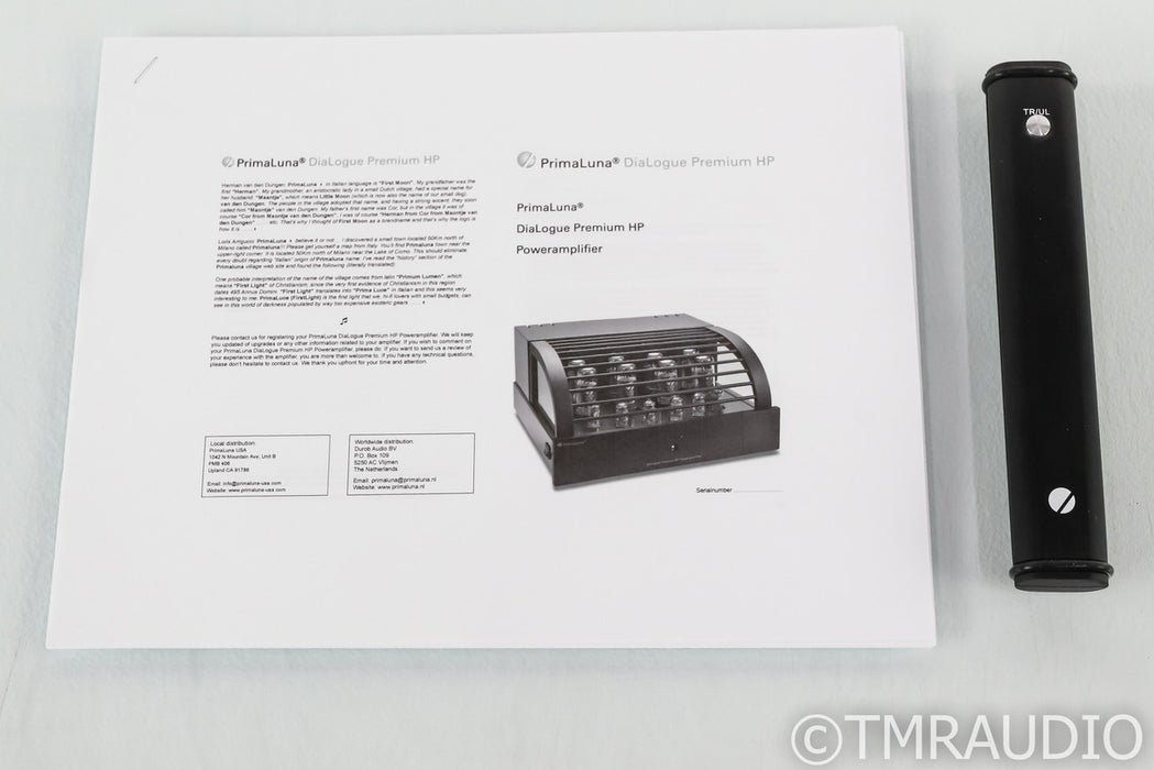PrimaLuna DiaLogue Premium HP Stereo Tube Power Amplifier