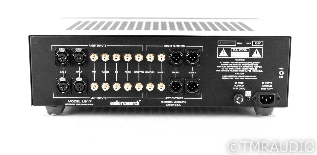 Audio Research LS17 Stereo Tube Preamplifier; LS-17; Remote