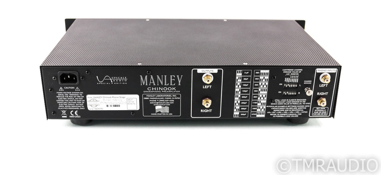 Manley Chinook SE MKII Tube Phono Preamplifier; MM / MC (MINT)
