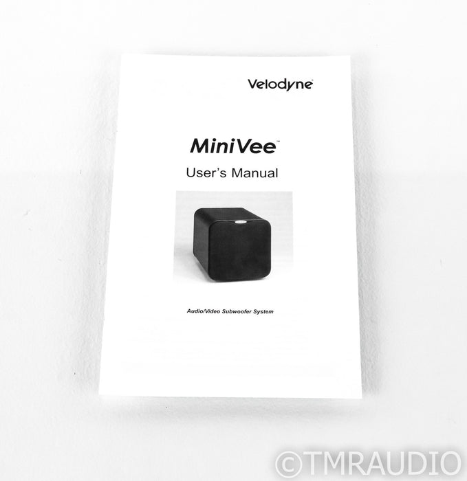 Velodyne MiniVee 7" Powered Subwoofer; Black; AS-IS (Constant Noise)