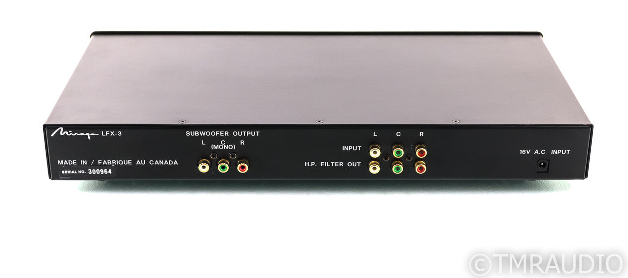 Mirage LFX-3 Three Channel Active Subwoofer Crossover; LFX3