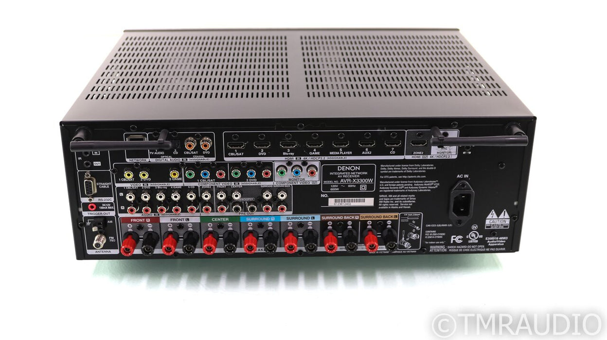 Denon AVR-X3300W 7.2 Channel Home Theater Receiver; AVRX3300W; Atmos; DTS:X
