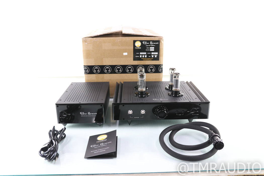 HeadAmp Blue Hawaii SE Tube Headphone Amplifier; Electrostatic; Black; Upgraded