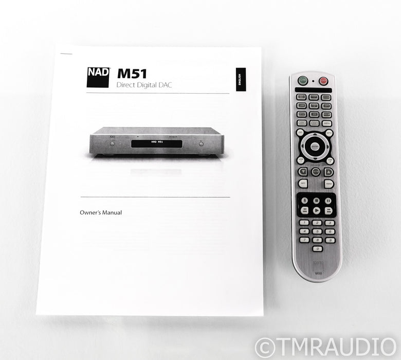 NAD M51 DAC; D/A Converter; Silver; Remote