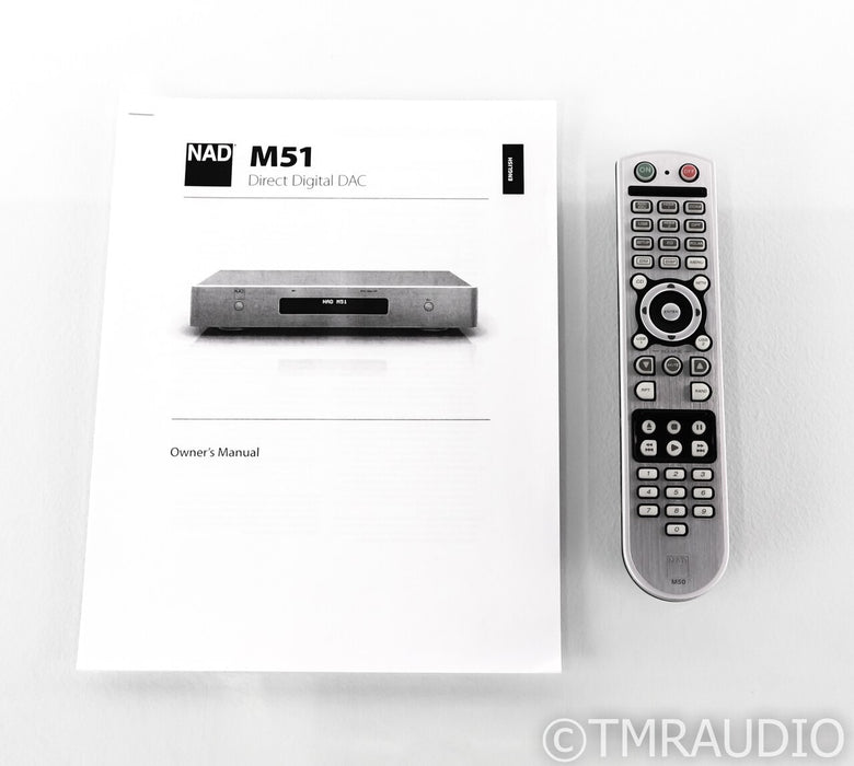 NAD M51 DAC; D/A Converter; Silver; Remote