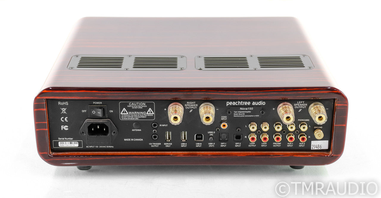 Peachtree Nova150 Stereo Integrated Amplifier; Nova 150; Gloss Mocha (No Remote)