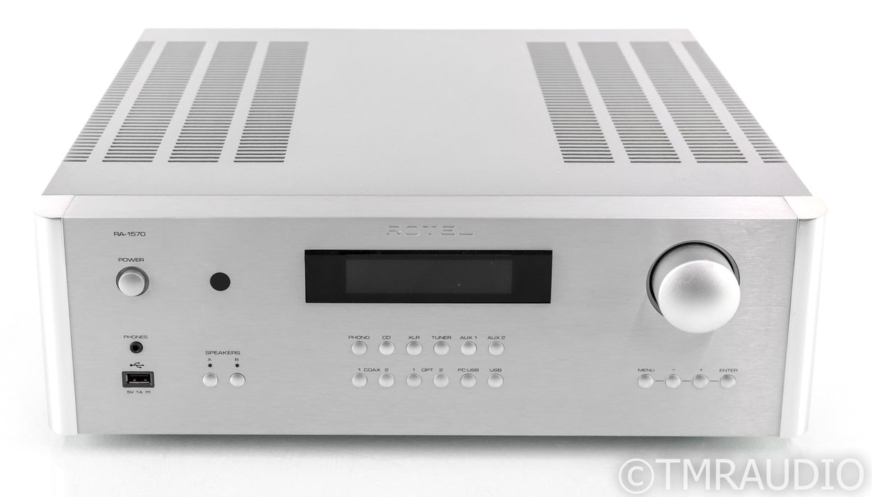 Rotel RA-1570 Stereo Integrated Amplifier; Silver; Remote; AS-IS (Relay Issues)