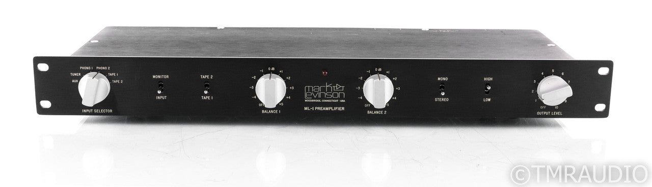 Mark Levinson ML-1 Vintage Stereo Preamplifier; ML1; MC Phono; PLS-150