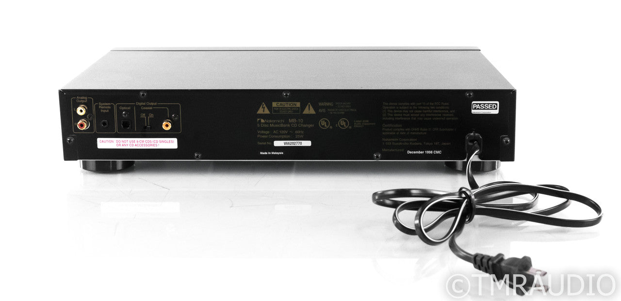 Nakamichi MB-10 Five Disc CD Changer; MB10; Remote
