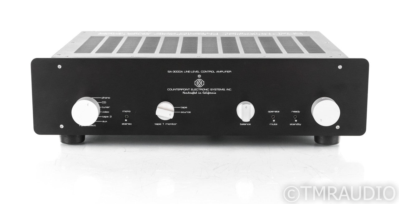 Counterpoint SA-3000 Stereo Tube Hybrid Preamplifier; MM/MC Phono; Rare Tubes