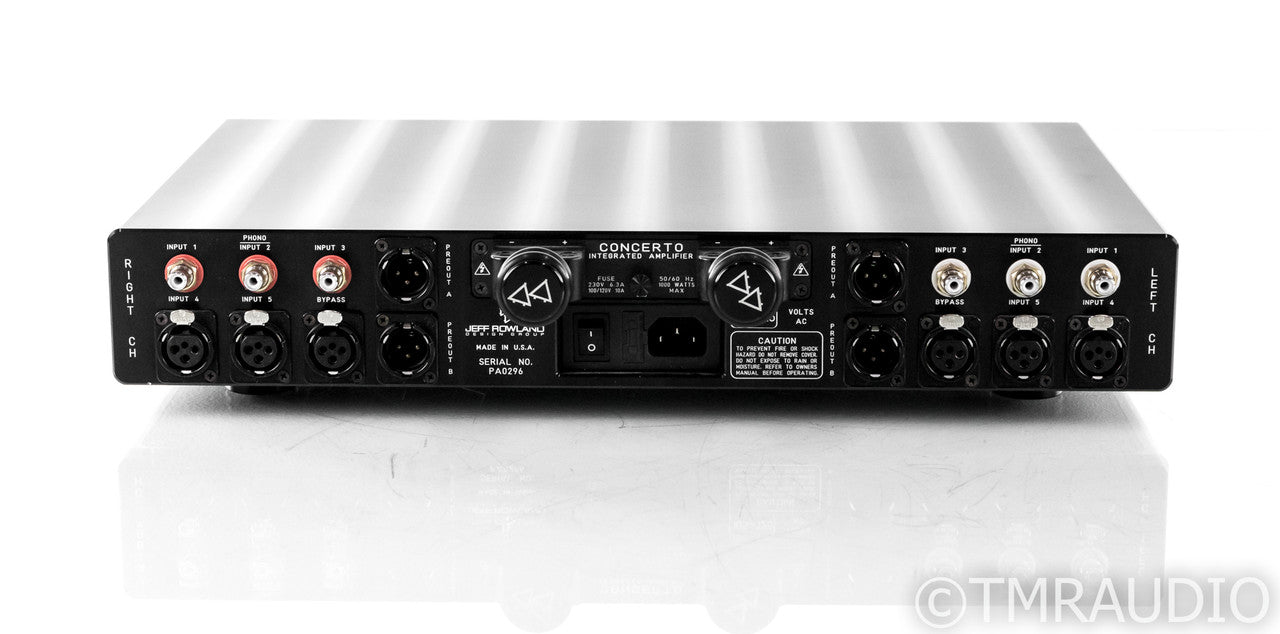 Jeff Rowland Concerto Integrated Amplifier; MM Phono