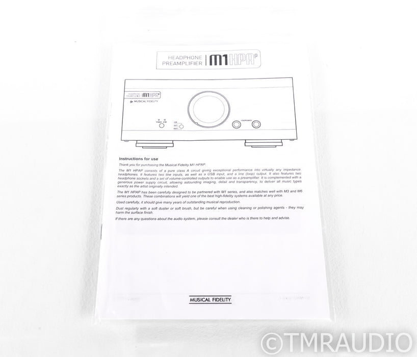 Musical Fidelity M1HPAP Headphone Amplifier; M1-HPAP