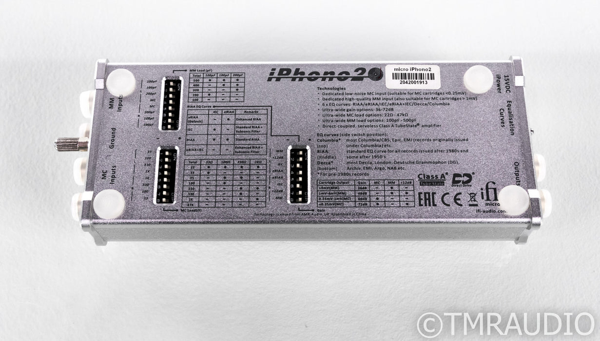 iFi Micro iPhono 2 MM / MC Phono Preamplifier; Class A TubeStage