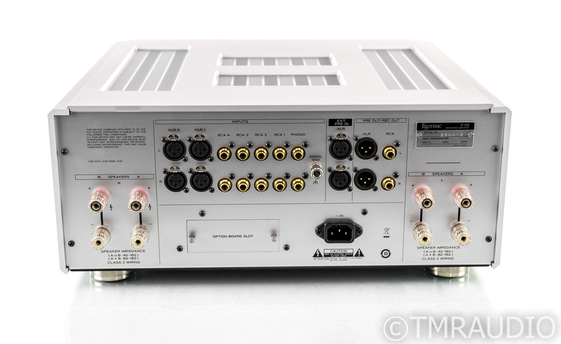 Esoteric F-05 Stereo Integrated Amplifier; F05; Remote; MM / MC Phono; MINT
