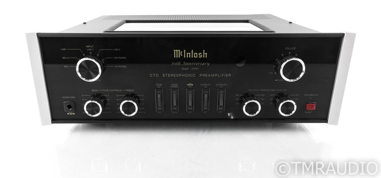 McIntosh C70 Stereo Tube Preamplifier; 70th Anniversary; C-70; MM / MC; Remote