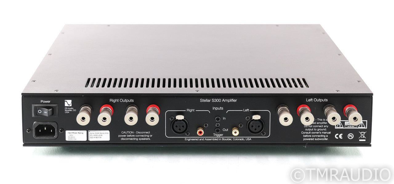 PS Audio Stellar S300 Stereo Power Amplifier; Black; S-300 (Used)