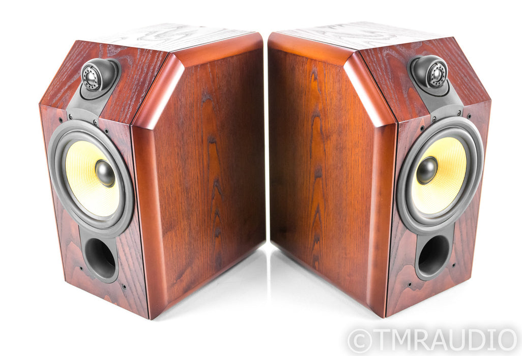 B&W CDM1 Bookshelf Speakers; Red Ash Pair; CDM-1