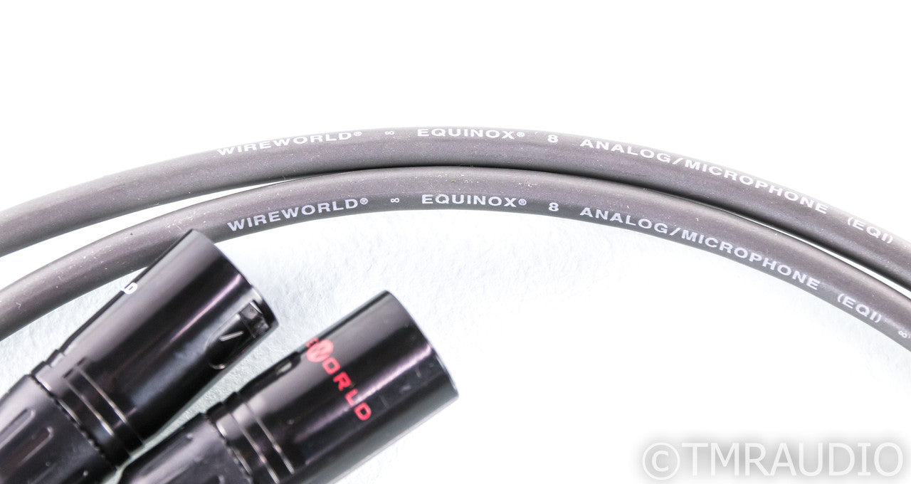 WireWorld Equinox 8 XLR Cables; 1m Pair Balanced Interconnects