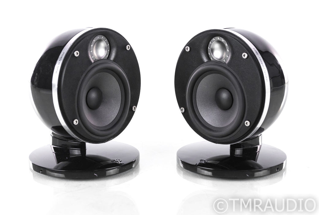Focal Dome Bookshelf Speakers; Diamond Black Pair; Wall Mount Capable