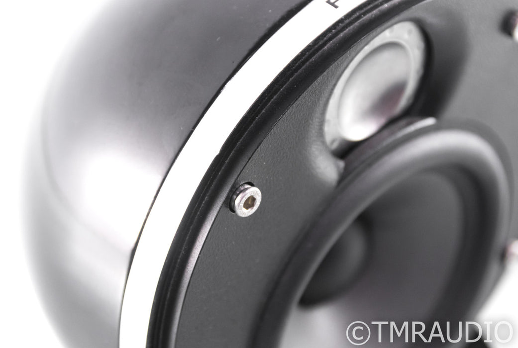 Focal Dome Bookshelf Speakers; Diamond Black Pair; Wall Mount Capable