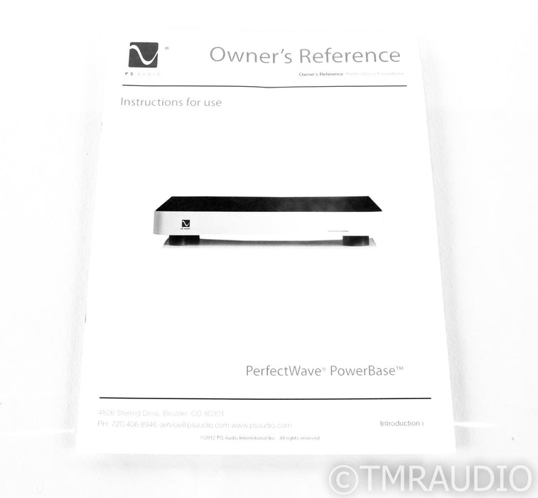 PS Audio PerfectWave PowerBase Vibration Isolation Platform; AC Line Conditioner