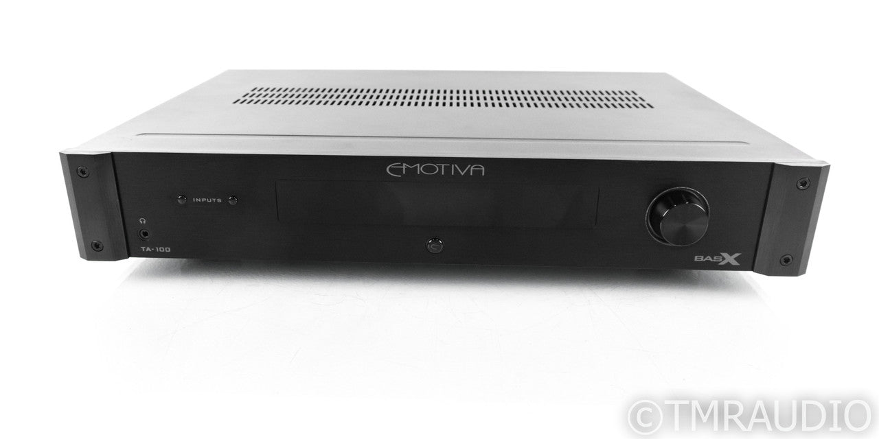 Emotiva BasX TA-100 Stereo Integrated Amplifier; MM / MC Phono; TA 100; Remote