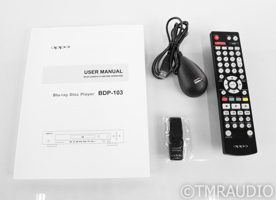 Oppo BDP-103 Universal 3D Blu-Ray Player; BDP103; Remote