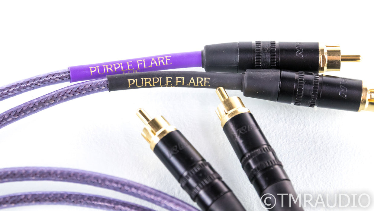 Nordost Purple Flare RCA Cables; 1m Pair Interconnects (1/5)