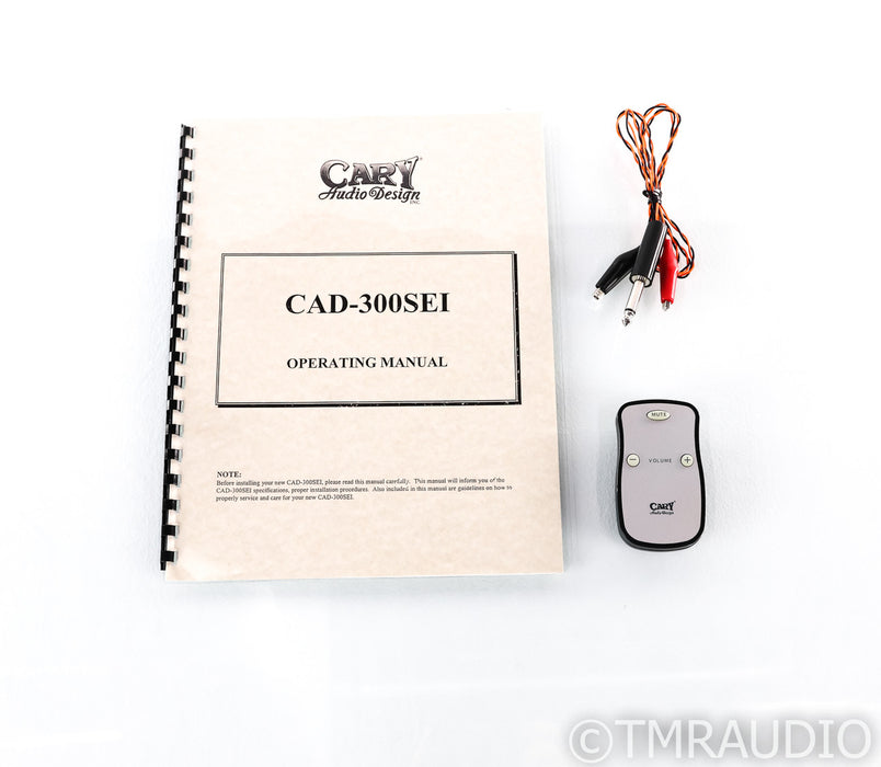 Cary CAD-300 SEI Stereo Tube Integrated Amplifier; CAD300SEI; Remote; New Tubes