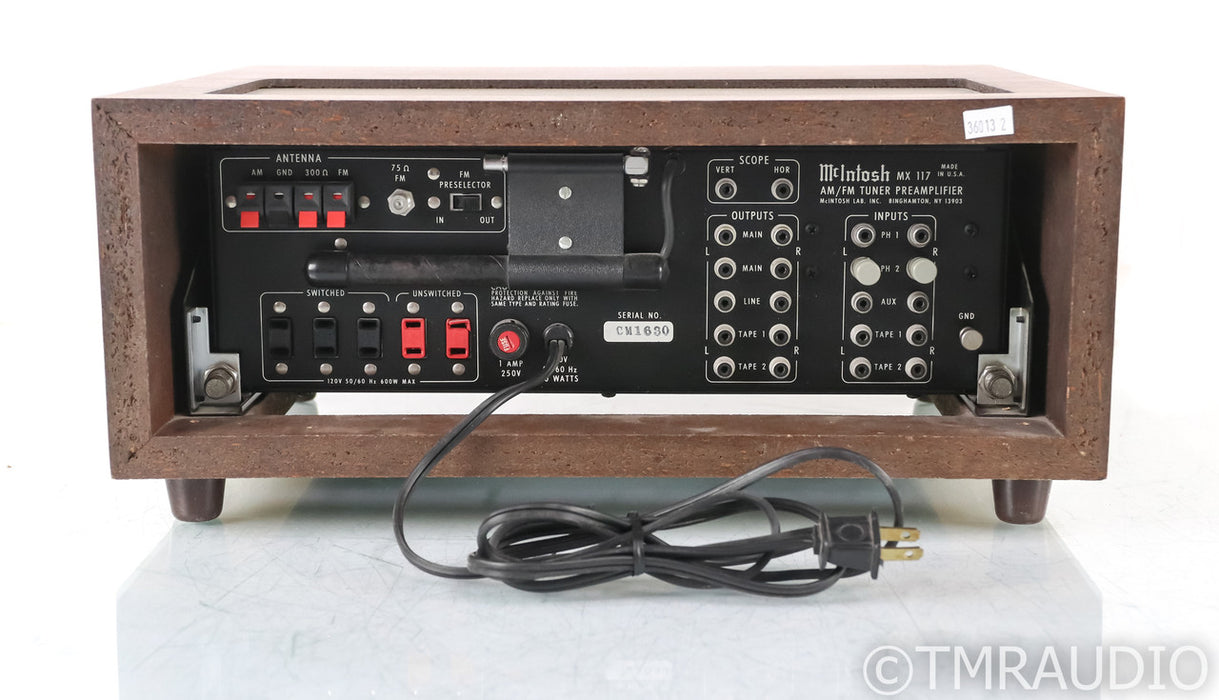 McIntosh MX117 Vintage Stereo Tuner Preamplifier; MX-117; MM Phono
