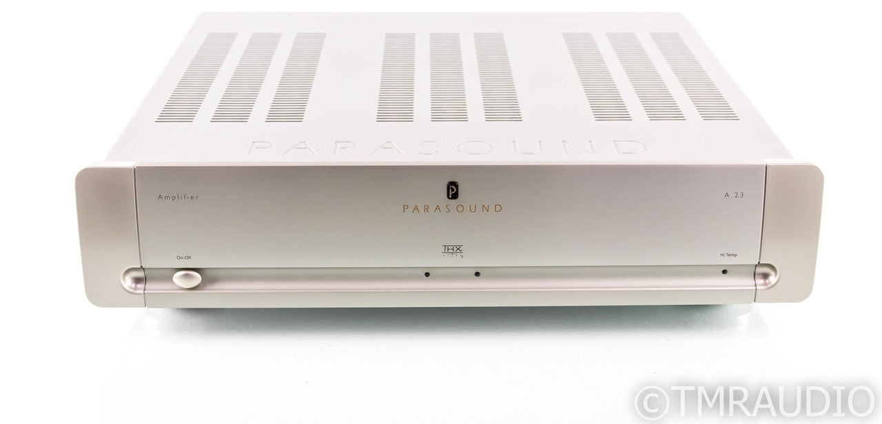 Parasound Halo A 23 Stereo Power Amplifier; Silver; A23